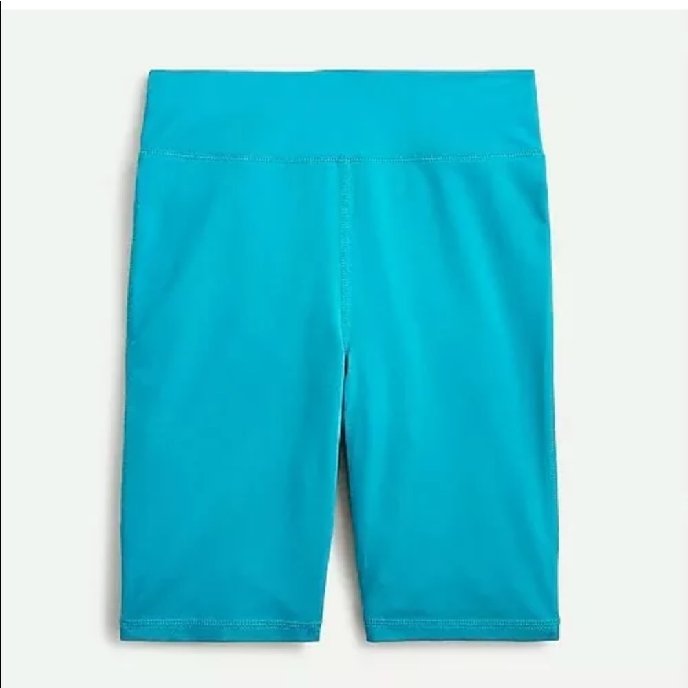 J.Crew Biker Legging Short in Pop Color Teal AK498
